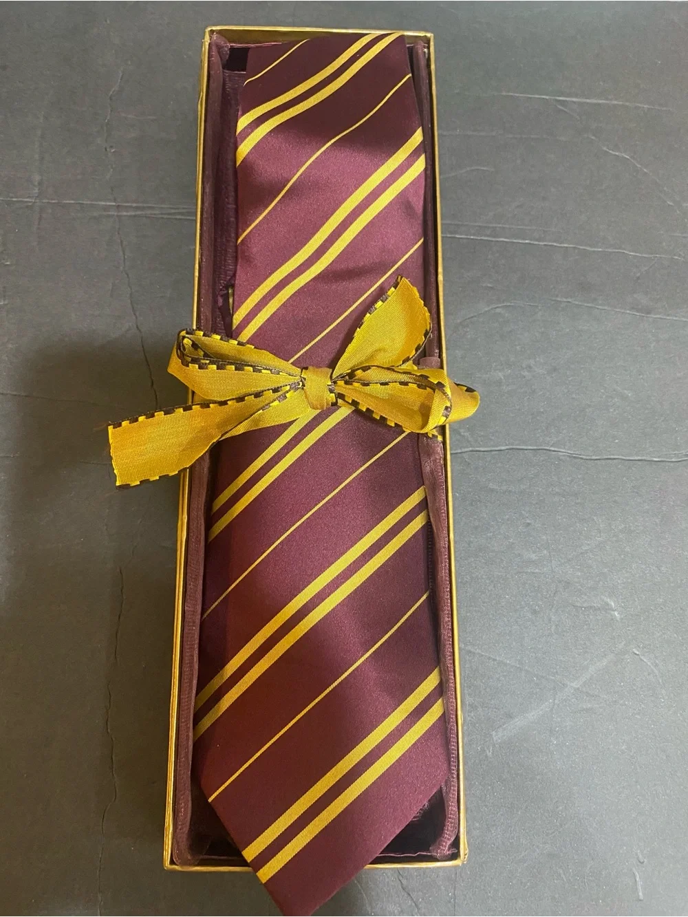 Harry Potter Gryffindor Silk Tie Madam Malkins Official Noble Collection